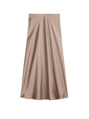 J.Crew Factory Women's Gwyneth A-Line Slip Skirt in Warm Boulder